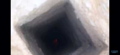 Throwing a molotov down a hole...