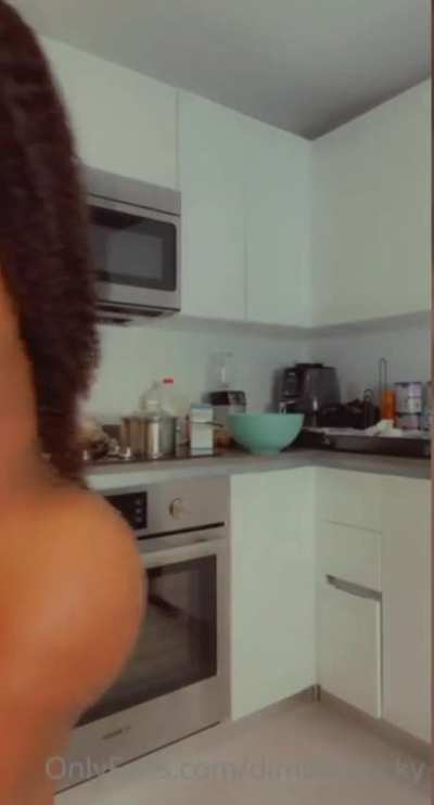 Butt naked cooking
