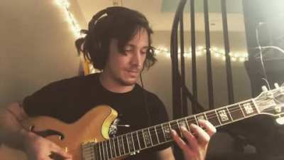 Bach Sonata 1: Presto cover (not nylon string, using a plectrum, sorry in advance)
