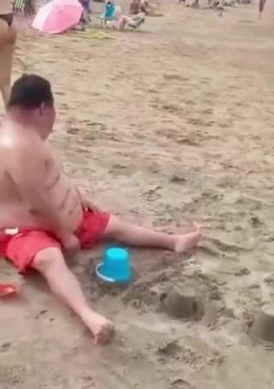 Don&rsquo;t forget your prayer when casting a sand castle 🙏🏻