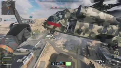 I got into the enemy helicopter