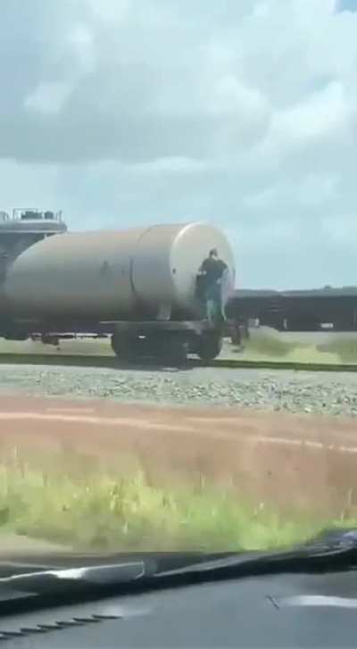 Man loves the train