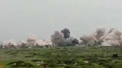 Israeli forces blowing up entire civilian buildings in Naqoura, South Lebanon today.
