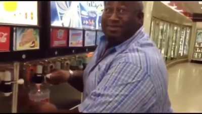 Omg How Could He Knock Down The Slurpee????