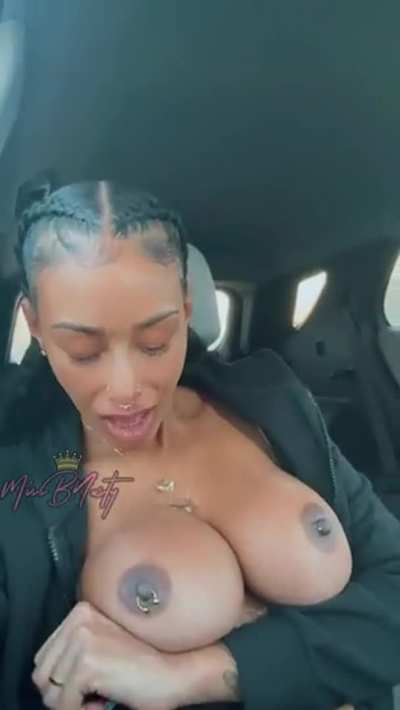 She Almost Got Caught Setting Those Titties Free
