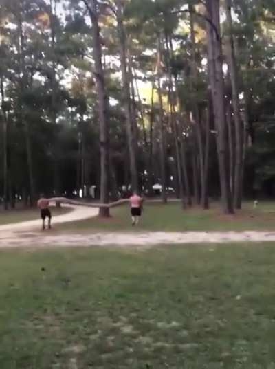 The only logical way to break this log!