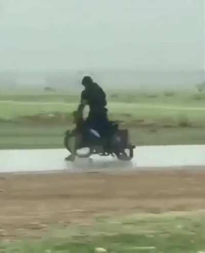 Happy guy on bike for Ryan