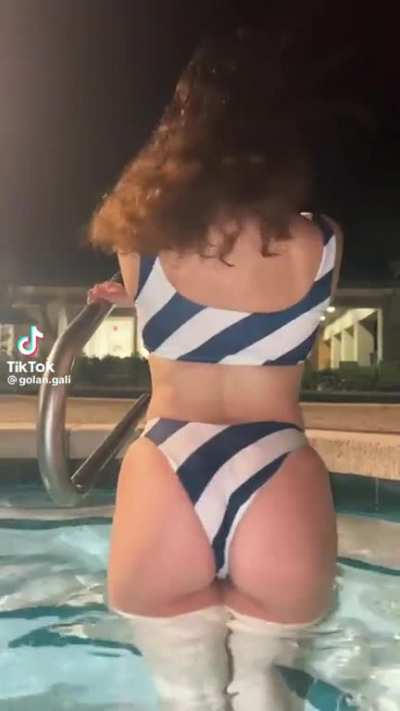 At the pool