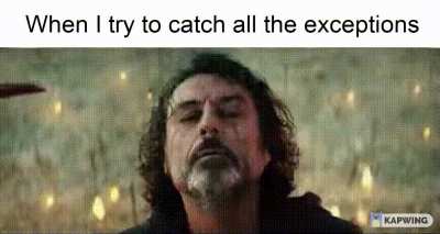 More try than catch