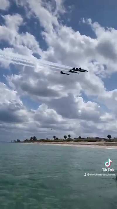 Blue Angels flew right above us