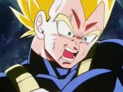 Vegeta breaks his arm