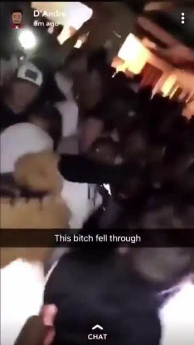Partying a little too hard.