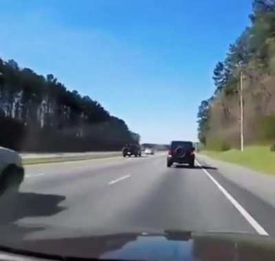 Road Raging Driver Gets Some Instant Karma