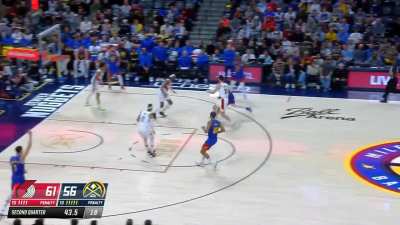 [Highlight] All Star 🌟? Aaron Gordon erases Dame Lillard's shot at the rim and goes coast to coast for an and1 finish.