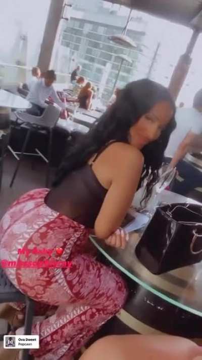 A heavy serving...