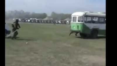 Military training exercise results in a massive explosion