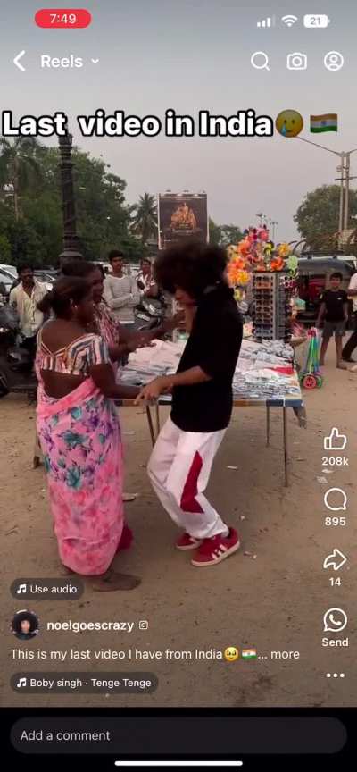 Grabbing a woman because &ldquo;tenge tenge tenge te&rdquo;