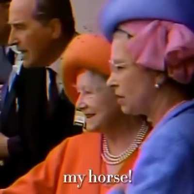 The most UK casual video of the Queen!