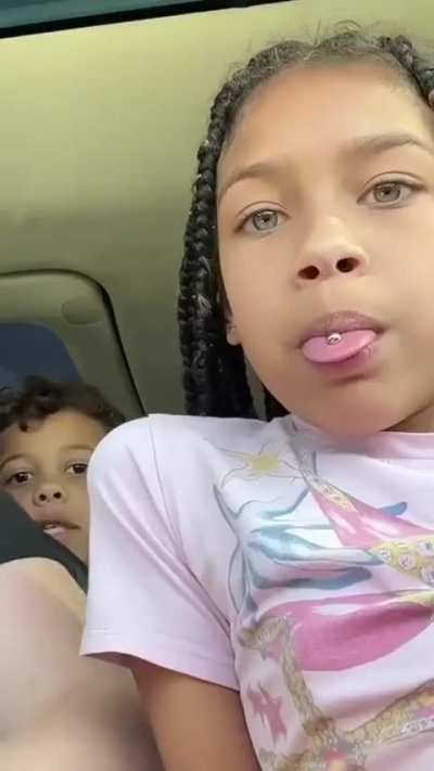 Tongue piercing prank