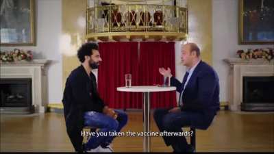 Salah on whether he&rsquo;s "convinced" with the vaccine: they are doctors who have been working and studying medicine for years. if I said this is wrong then I'm like anyone on the street who would [correct my way of playing]. [the doctors] and WHO said so,so 