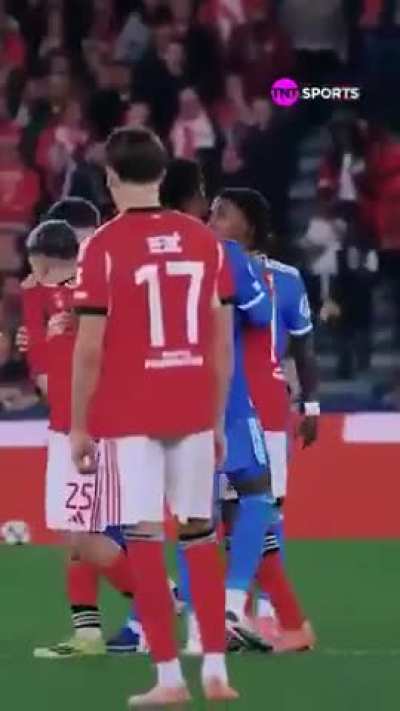 Full video of the altercation. Prestianni was already calling Vini a "monkey " long before he even heard it. That&rsquo;s the reason why Mbapp&eacute; said he heard it 5 times