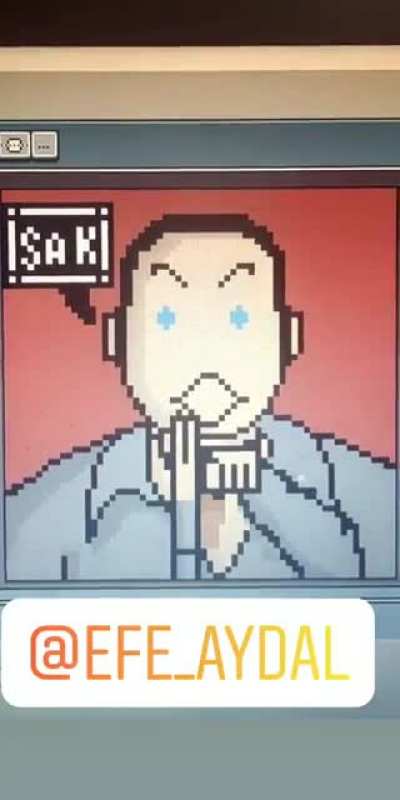 Pixelart &ouml;ğrenmeye &ccedil;alışıyorum bunu yaptim aq ahsbsjdb