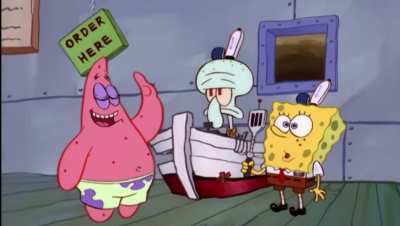 one krabby patty please