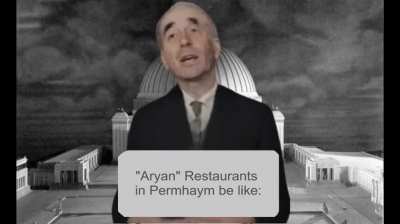"Aryan" restaurants in Perhaym be like: