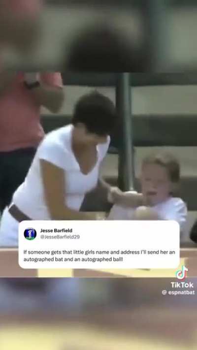 Taking a baseball from a kid