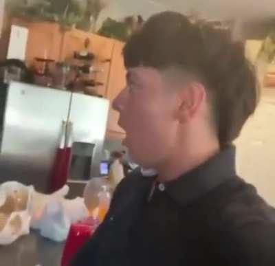 Spanish teen attempts a funny TikTok video