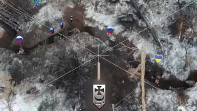 Repelling an enemy assault by fighters of the National Guard brigade &ldquo;Bureviy&rdquo;