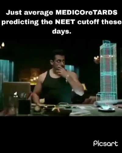 During neet prep🤡 during cutoff prediction🗿