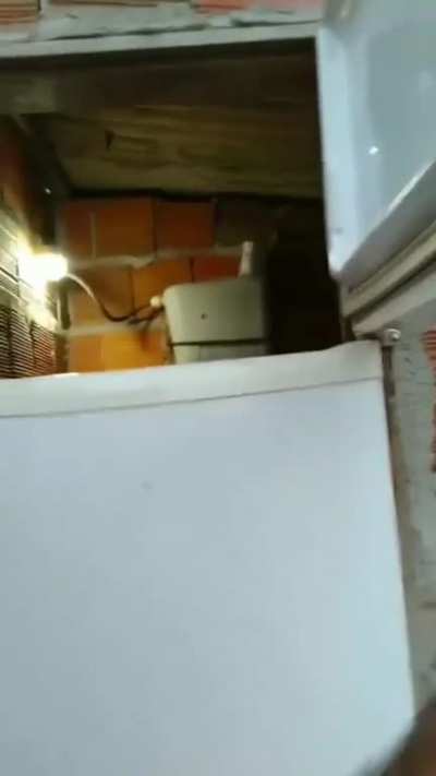 Nice, is this a fridge embedded in the wall? No, wait&hellip;