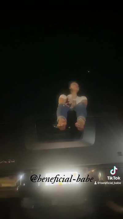 The guy driving by definitely got a view XD