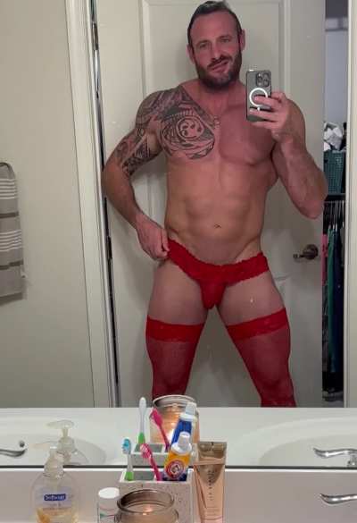 Where&rsquo;s my muscle jock lingerie fellas at? 