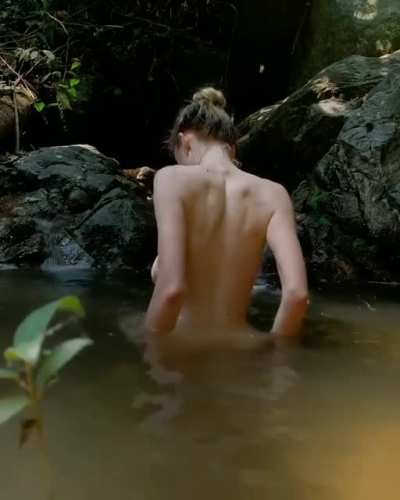 Taking a dip