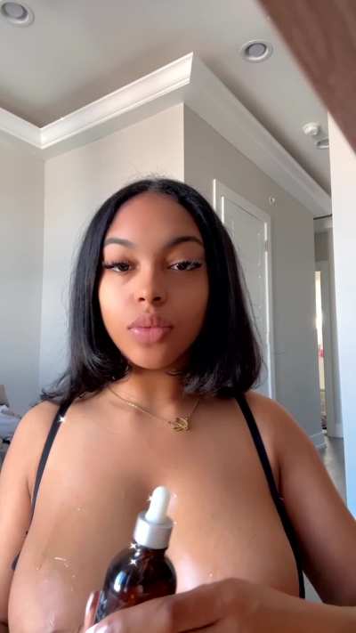 You love these big black titties