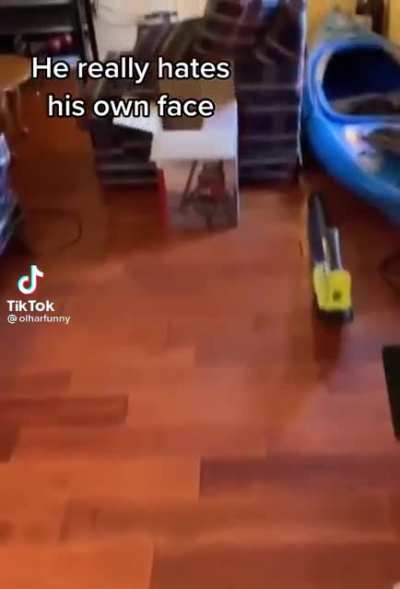 He hates his own face.