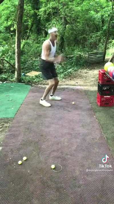 His happiness at the end