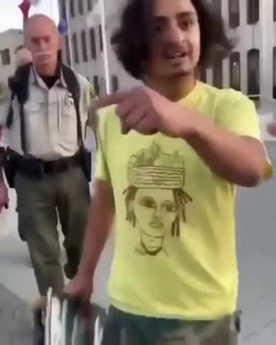 Guy holds donut in front of cops faces, gets arrested