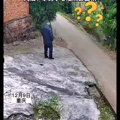 Idiot outside car!