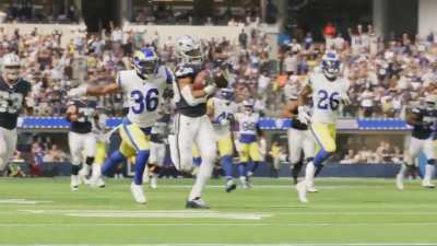[Highlight] Field view of Tony Pollard's TD in LA
