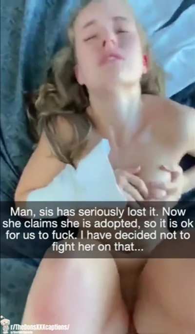 "Im Not Going Argue With Her" (Incest Caption)(Brother Sister Caption)(Breeding Caption)(Credit:@richo33)