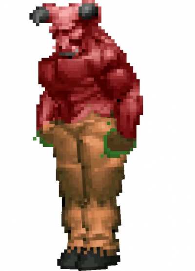 VERY fast Baron of Hell running at incredible hihg speeds