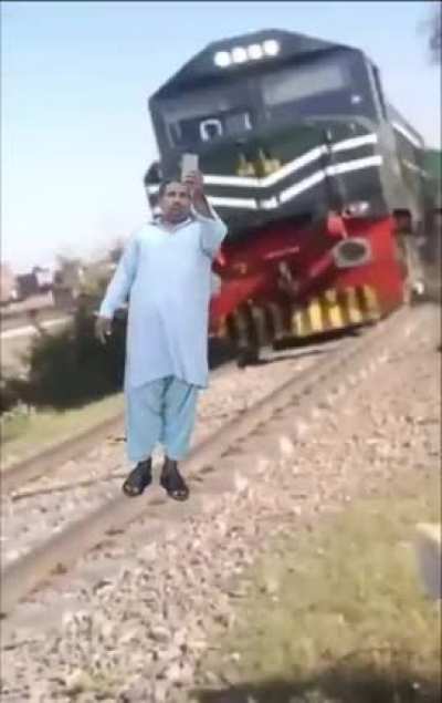 Absolute chad stops the train at will