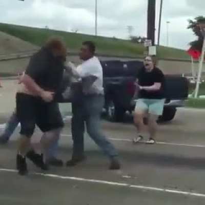 Street fight.