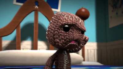 Sackboy watching Astro Bot replace him in all PS Marketing (Credit to @Jazzylouis4 on Twitter/X)