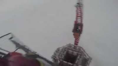 High fiving above the clouds
