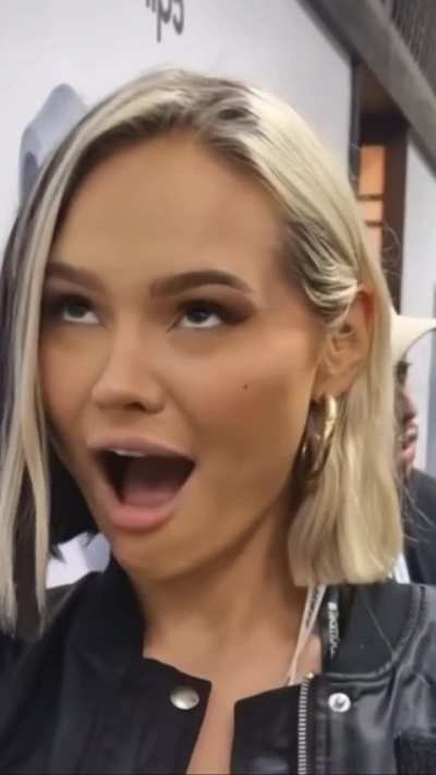 Talia at an event slow-mo 
