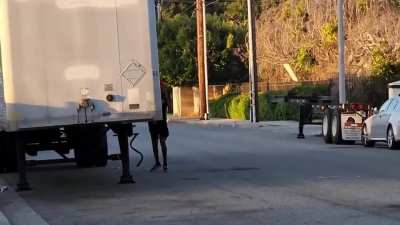 Gangster wannabe tries to snatch a phone from a guy who filmed his car